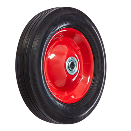 Solid rubber wheels