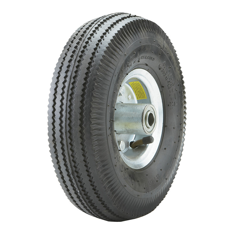 Pneumatic rubber wheels